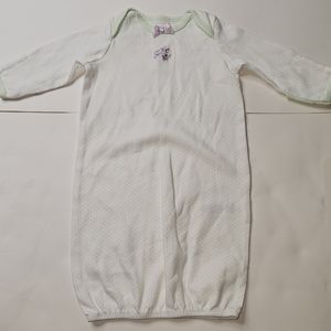 LITTLE ME infant 0-3 months petite rose sleeper gown